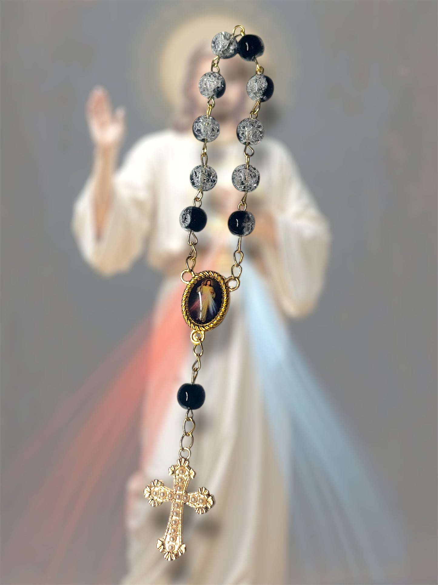 Dizainier Noir et blanc (Jésus)