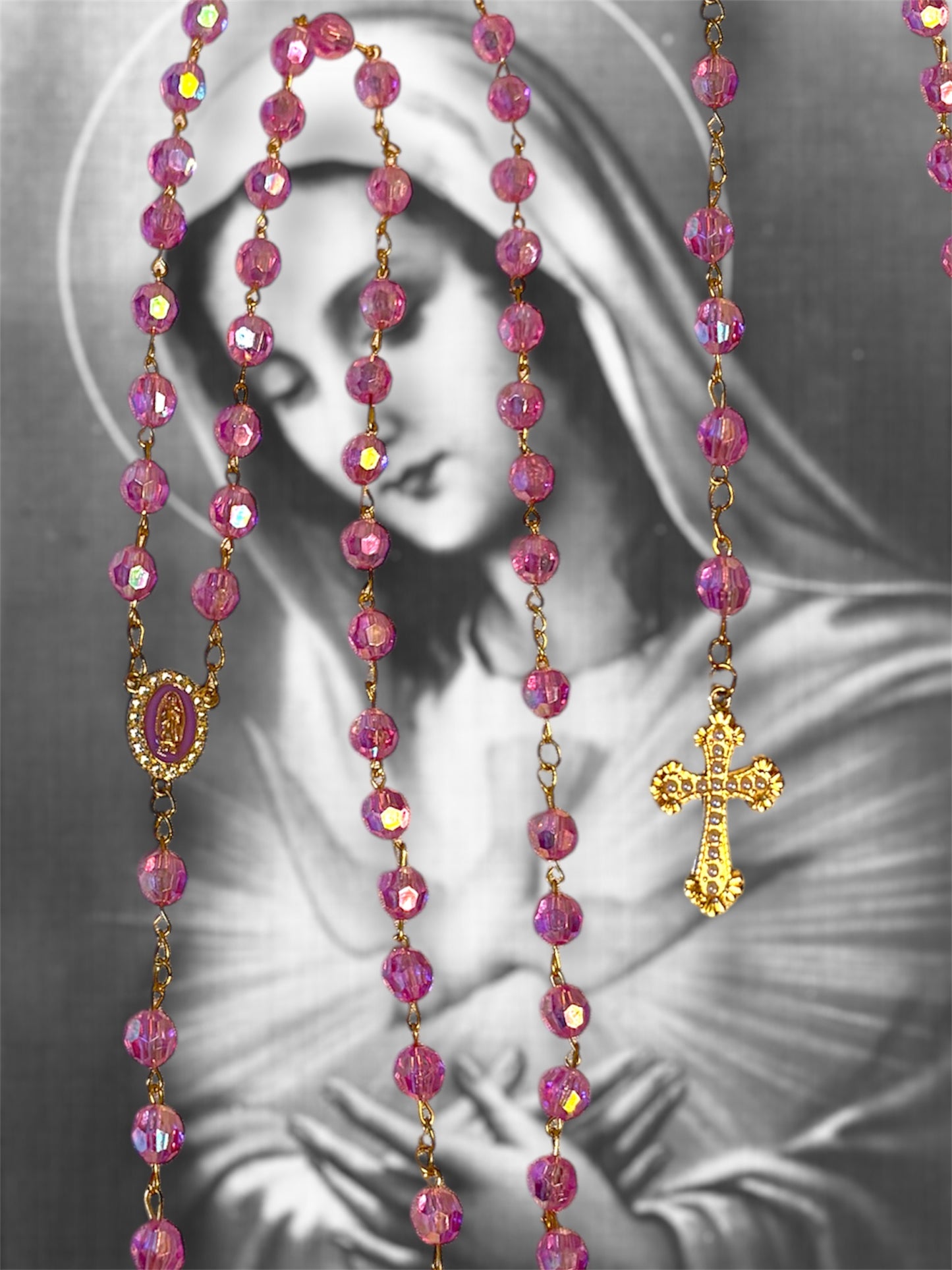 Chapelet violet (Vierge Marie)