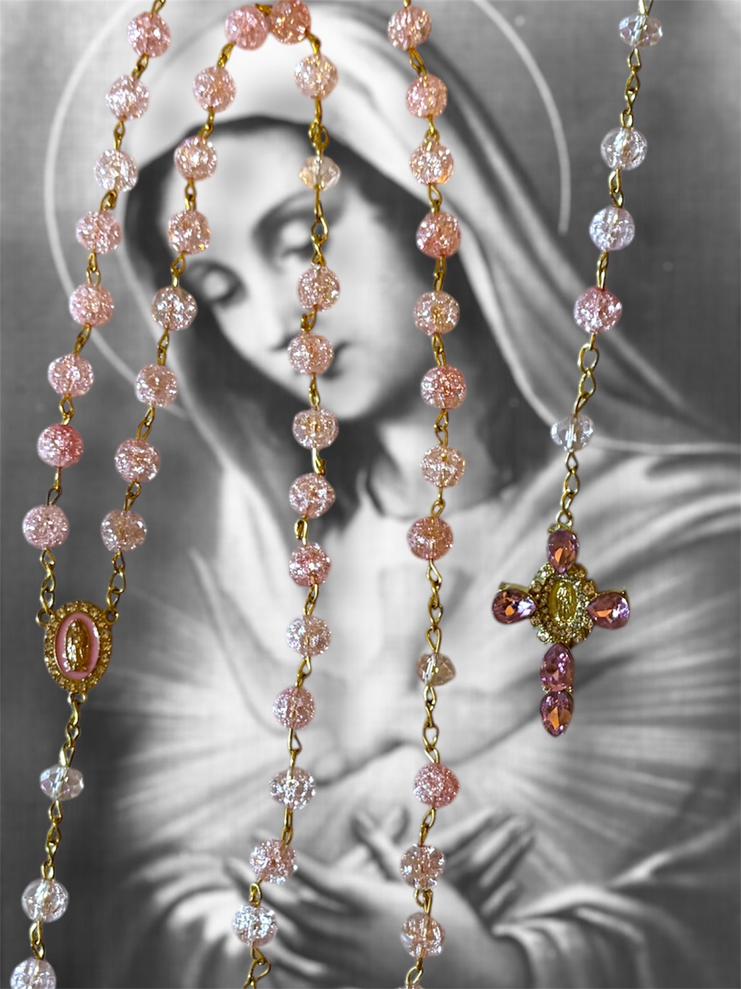 Chapelet rose (Vierge Marie)