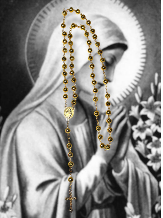 Chapelet Perles d’Or Sacrées