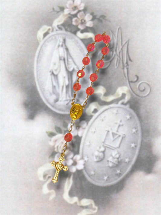 Dizainier rose (Jésus et Marie)