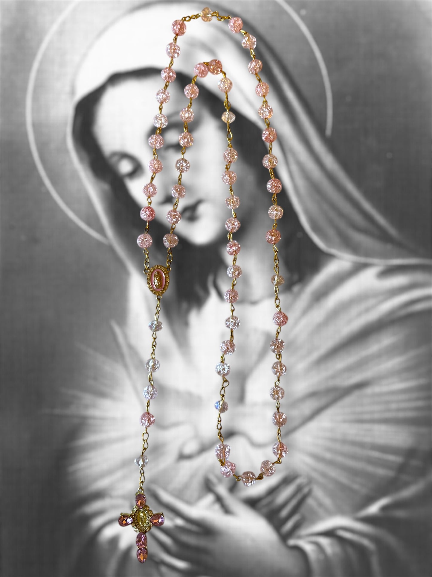 Chapelet rose (Vierge Marie)